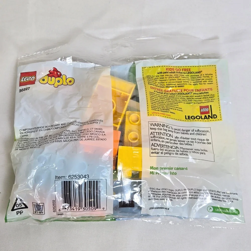LEGO Duplo My First Duck Polybag Set 30327 Ages 1.5+ Retired 2019 New Sealed